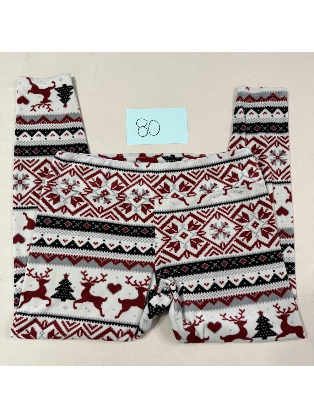 No Boundaries Holiday Leggings Reindeer Fair Isle Size XXL